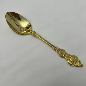 Vintage Oxford Hall Stainless Steel Flatware Gold Japan Rose 9”